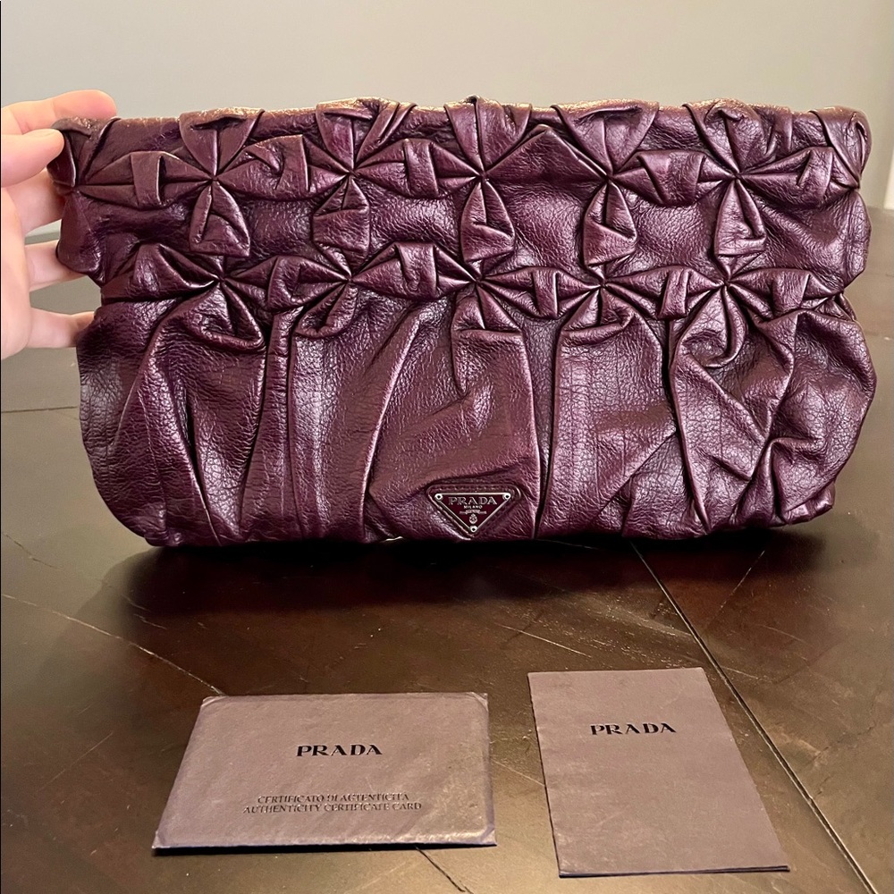 Prada Lampone Clutch